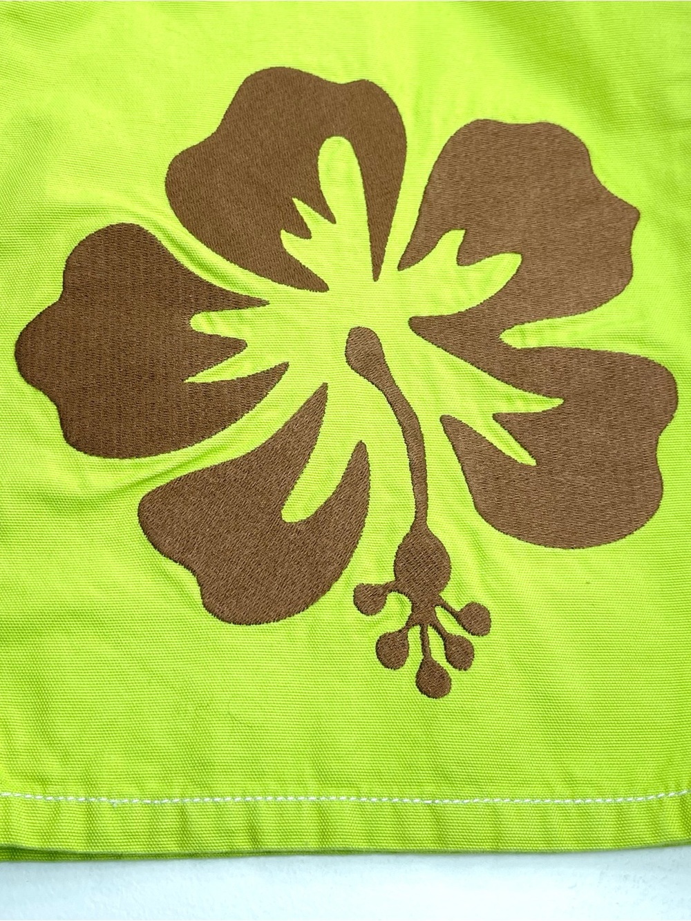 BDG Women's Lime Green Cargo Wide-Leg Baggy Pants Embroidered Baby Girl Size 0 - Picture 4 of 14